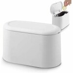 Couvercle de presse poubelle rubbish dustbin push trash can table poubelle blanche mini corbeille de ...