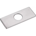 Couvercle de trou plaque de pont rosace de robinet d'�vier de cuisine monotrou, plaque de pont carr�e ...