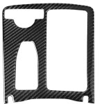 Couverture d'habillage de support de verre d'eau de console centrale de fibre de carbone pour mercedes ...