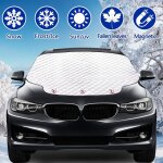 Couverture pare - brise avant voiture, magn�tiques bache pare brise, pare - soleil anti givre neige anti ...