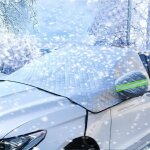 Couverture pare - brise voiture, bche pare brise protection magntique couverture repliable, universelle ...