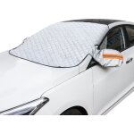 Couverture pare brise voiture, protection pare brise hiver, protege pare brise givre avec couvercle r�troviseu ...