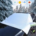 Couverture pare brise voiture, pare soleil voiture pare brise avant, bache voiture anti givre, neige, ...