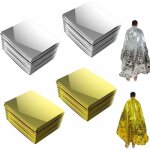 Couverture de survie 4 pack couverture d'urgence 210 x 160 cm rutilisable couverture thermique contre ...