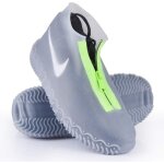 Couvre - chaussures impermables, couvre - chaussures rutilisables en silicone avec sem renforce antidrapan ...