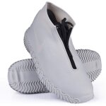 Couvre - chaussures impermables, couvre - chaussures rutilisables en silicone avec sem renforce antidrapan ...