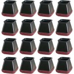 Linghhang - couvre - pieds de chaise en silicone (carrs), 16 pices, adapts aux pieds de chaise de ...