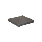 Couvre poteau chapeau carr� - longueur 30mm hauteur 14mm - acier - � souder deco fer forge