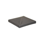 Couvre poteau chapeau carr� - longueur 60mm hauteur 20mm - acier - � souder deco fer forge