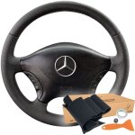 Housse de volant sur mesure pour mercedes vito, viano, vw crafter, sprinter iii ? cuir �cologique ? am�liore ...