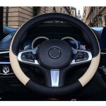 Couvre - volant de voiture, adapté à toutes les saisons, couvre - volant en cuir microfibre beige avec ... Couvre - volant de voiture, adapté à toutes les saisons, couvre - volant en cuir microfibre beige avec ...