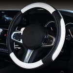 Couvre volant voiture en cuir, universelle housse volant voiture 38cm, cache protege volant voiture sport ...