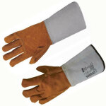 Coverguard ? gants de soudeur taille 9 en cro�te de vachette ? manchette 15 cm ? ignifug�s jusqu'� 250�c ...