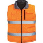Gilet de travail d'hiver sans manche réversible haute visibilité hi - way - orange fluo m - 44 / 46 Gilet de travail d'hiver sans manche réversible haute visibilité hi - way - orange fluo m - 44 / 46