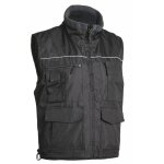 Gilet de travail polaire sans manche cariste - noir 2xl - 56 / 58