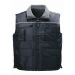 Gilet de travail polaire sans manche cariste - noir 2xl - 56 / 58