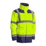 Coverguard - parka 4 en 1 kanata haute visibilit polyester jaune / marine taille xxl