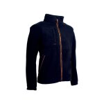 Veste - koala - polaire 100% pes recyclé - 350g / m2 - noir / citrouille taille l coverguard Veste - koala - polaire 100% pes recyclé - 350g / m2 - noir / citrouille taille l coverguard