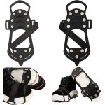 Crampons antidrapants, crampons  neige, chaussures crampons  neige avec 10 dents en acier inoxydable, ...