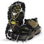 Crampons pour bottes de randonne, crampons  neige avec 18 crampons antidrapants pour la marche, le ...