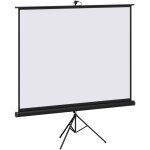 Homcom - cran de projection 100 pouces 4k hd 4:3 support trpied hauteur rglable noir