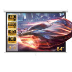 Cran de projection 84 pouces, manuel enroulable, fixation mur ou plafond, pour home cinma et entreprise, ...