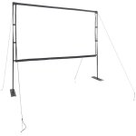 Cran de projection avec supports 108 pouces 16:9 - vidaxl