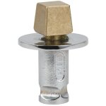 Crapaudine axe carr chrom brillant - stremler - 3281. 30. 0