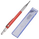 Crayon de soudeur avec 12 recharges stries argent�es, marqueurs m�talliques pour crayons soudage m�canique, ...