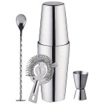 Crea - bartender set for professional bartenders and family , 5 piece boston shaker