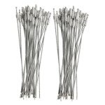 Fil de verrouillage  vis en acier inoxydable, 60 pices, porte - cls, cble, porte - cls, accessoire ...