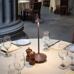 Led dcoration de la maison moderne simple en alliage d'aluminium cratif champignon veilleuse restaurant ...