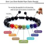 Crea men women 8mm lava rock 7 chakras aromatherapy essential oil diffuser bracelet Crea men women 8mm lava rock 7 chakras aromatherapy essential oil diffuser bracelet