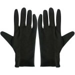 Crea moisturizing eczema cotton gloves. 12 pairs black cotton gloves for dry hands