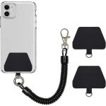 Phone lanyard, universal theftproof anti - lost elastic tether wrist strap with patch compatible with ...