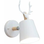 Cr�atif applique murale moderne lampe murale simple lampe de mur fer e27 base t�te de cerf nordique style ...