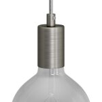 Creative cables - kit douille cylindrique en m�tal e27 - cylindrique, titane satin�