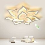 Comely - plafonnier led dimmable, moderne luminaire plafonnier 84w, grand lampe de plafond avec t�l�commande ...
