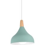 Lustre suspension moderne e27 �clairage int�rieur lampe suspension cr�ative simple vert �20cm pour chambre ...