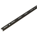 Cr�maill�re simple perforation - d�cor : noir mat - longueur : 1000 mm - ral : 9005 element system