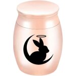 Cr�mation urnes mignonnes lapin et lune de la lune keepsake urns pour les cendres humaines humaines mini ...