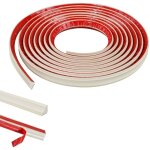 (cr�me, 21 x 14 mm) bandes de garniture de plafond flexibles autocollantes de 5 m, moulures murales en ...