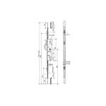 Ferco - crmone barillet axe 25mm ajustable haut et bas longueur 1780mm g - 24534 - 18 - l - 1