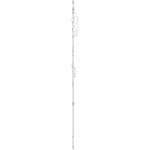 Cr�mone serrure pf h100 avec sortie de tringle - type de verrouillage : 1 galet e - axe de fouillot (mm) ...