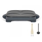 Cr�pi�re 1500w 4x12cm gris livoo doc266g