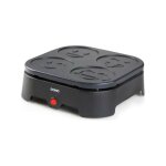Domo - crepiere electrique 4 crepes - motifs emoji - revetement anti - adhsif - 600w - l31 x l34 x h13 ...