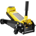 Cric rouleur 3 tonnes, cric de plancher hydraulique a profil bas hauteur de levage 130 - 500 mm, en acier ...