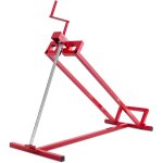 Cric de tondeuse autoport� en acier, l�ve tracteur tondeuse pliable avec hauteur r�glable charge 400kg, ...