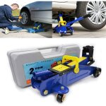 Cric de voiture hydraulique au sol, 2 tonnes, outil de levage, rsistant  l'usure, pour voitures, fourgonnett ...