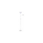 Lampadaire lisa blanc � deux lumi�res